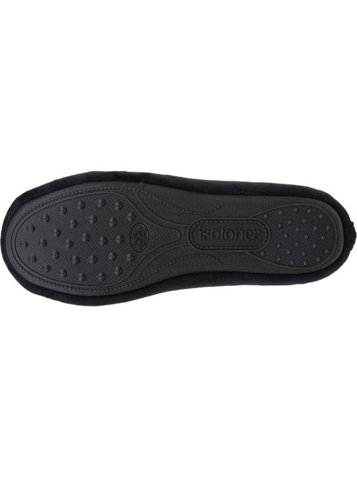 Chaussons ballerines velours semelle ultra souple mousse à femme Isotoner - Kiabi