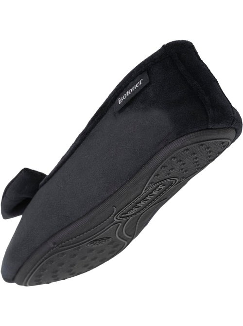 Chaussons ballerines velours semelle ultra souple mousse à femme Isotoner - Kiabi