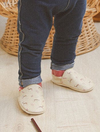 Chaussons b?b? cuir souple Ga?lle les gazelles
