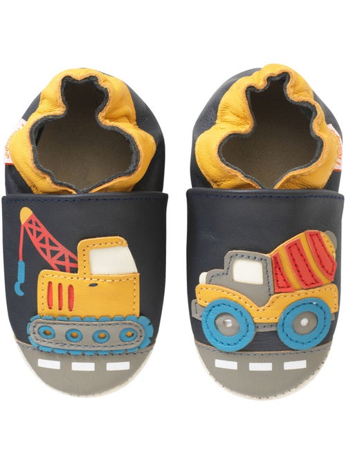 Chaussons b?b? cuir souple Germain la grue - Kiabi Chaussons b?b? cuir souple Germain la grue - Kiabi