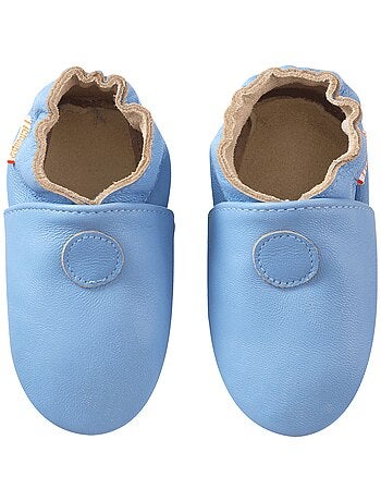 Chaussons b?b? cuir souple Uni