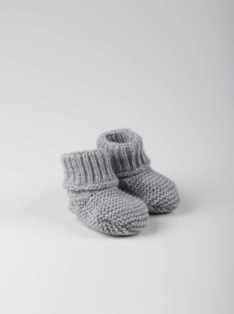 Chaussons bébé - collection « cocoon » Gris - Kiabi