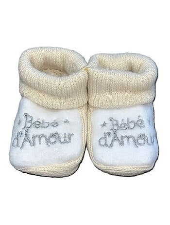 Chaussons bébé "BB D AMOUR" LES CHATOUNETS