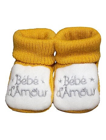 Chaussons bébé "BB D AMOUR" LES CHATOUNETS