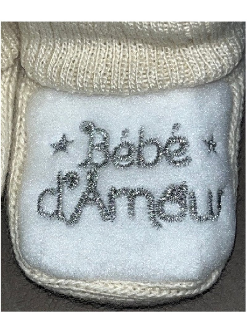 Chaussons bébé "BB D AMOUR" LES CHATOUNETS Vieux rose - Kiabi