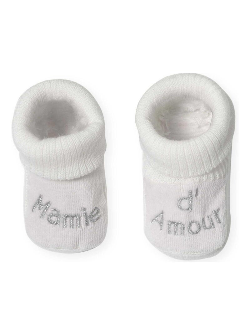 Chaussons bébé Blanc - Kiabi