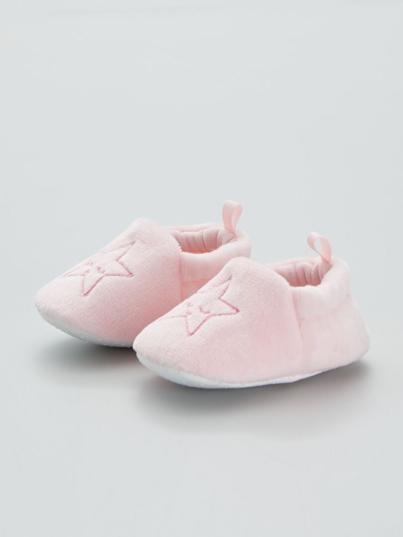 Chaussons bébé bébé Trois Kilos Sept - Rose - Kiabi - 12.49€