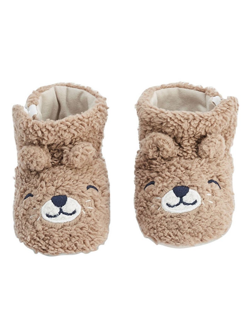 Chaussons bébé Charly Marron - Kiabi