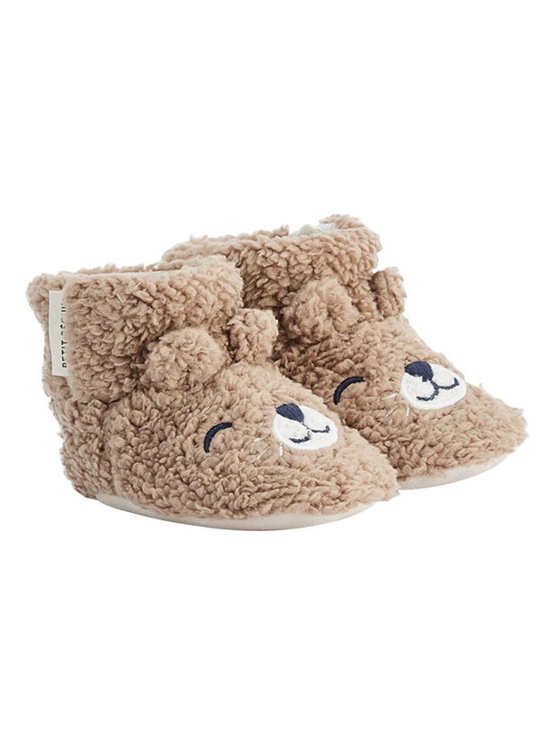 Chaussons bébé Charly Marron - Kiabi