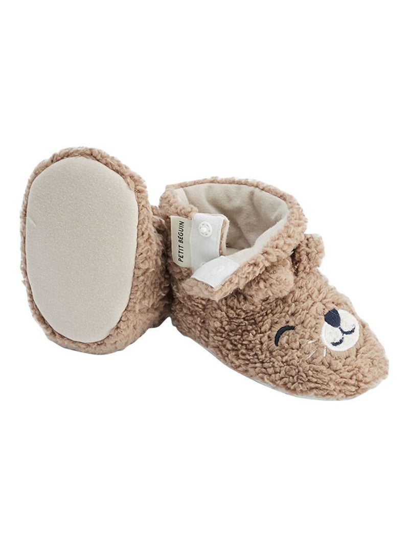 Chaussons bébé Charly Marron - Kiabi