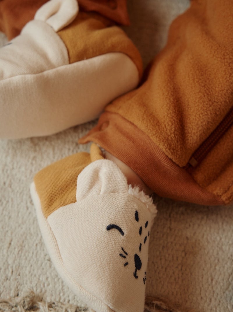Chaussons bébé Charly Moutarde - Kiabi