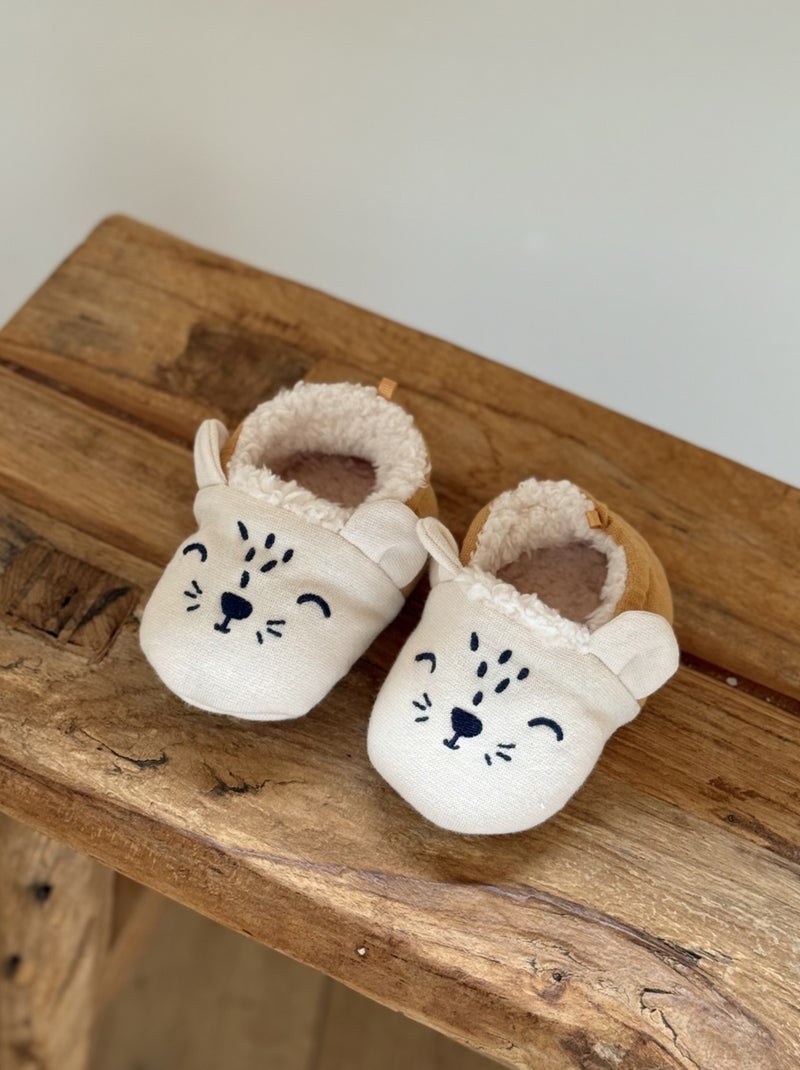 Chaussons bébé Charly Moutarde - Kiabi
