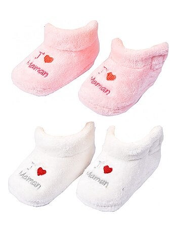 Chaussons bébé Cocooning Fantaisie - Pack de 2