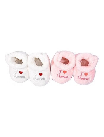 Chaussons bébé Cocooning Fantaisie - Pack de 2