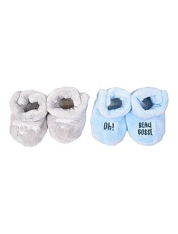 Chaussons bébé Cocooning Fantaisie - Pack de 2