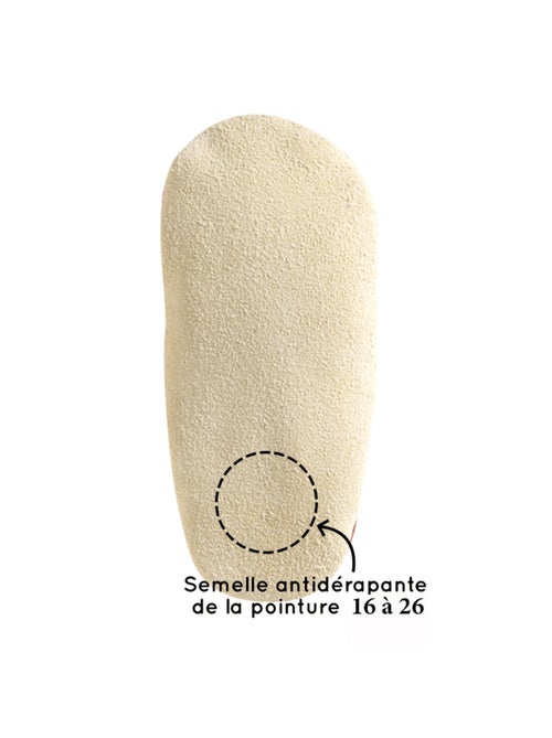 Chaussons bébé cuir souple à emotions - Kiabi