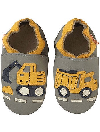 Chaussons bébé cuir souple Bartholomé le chantier