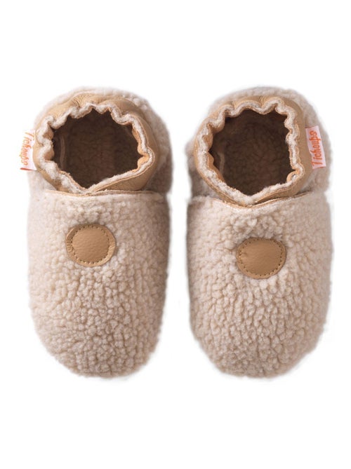 Chaussons bébé cuir souple Bouclettes - Kiabi