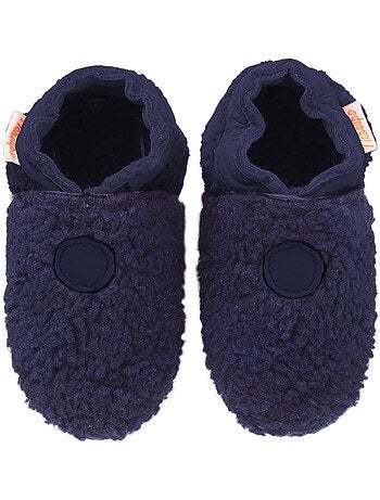 Chaussons bébé cuir souple bouclettes