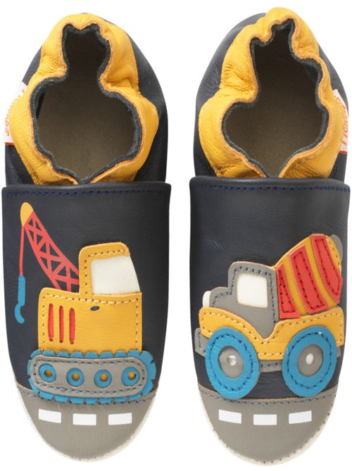 Chaussons bébé cuir souple Germain la grue - Kiabi