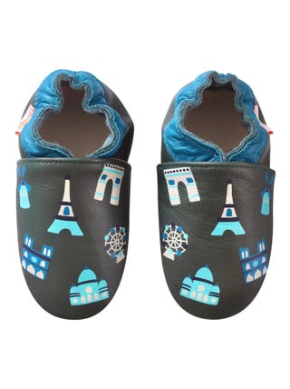 Chaussons bébé cuir souple Jimmy à Paris