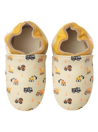 Chaussons bébé cuir souple Milo les travaux