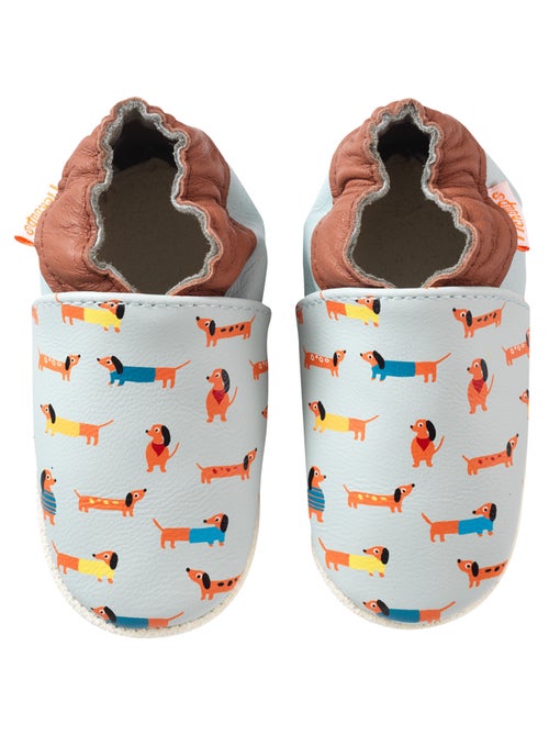 Chaussons bébé cuir souple raphaël les teckels - Kiabi Chaussons bébé cuir souple raphaël les teckels - Kiabi