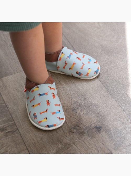 Chaussons bébé cuir souple raphaël les teckels - Kiabi Chaussons bébé cuir souple raphaël les teckels - Kiabi