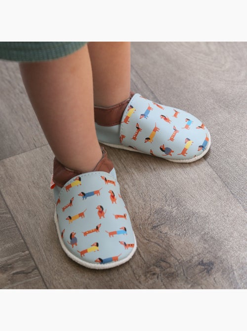 Chaussons bébé cuir souple raphaël les teckels - Kiabi Chaussons bébé cuir souple raphaël les teckels - Kiabi
