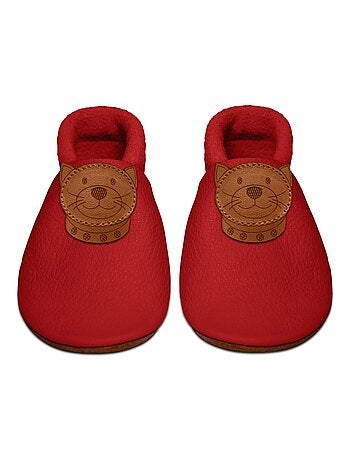 Chaussons bébé en cuir souple, CHATON SEVIRA KIDS