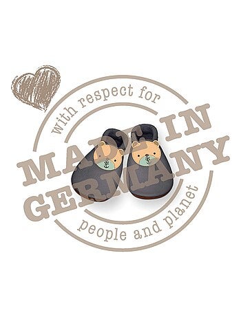 Chaussons bébé en cuir souple, CHATON SEVIRA KIDS