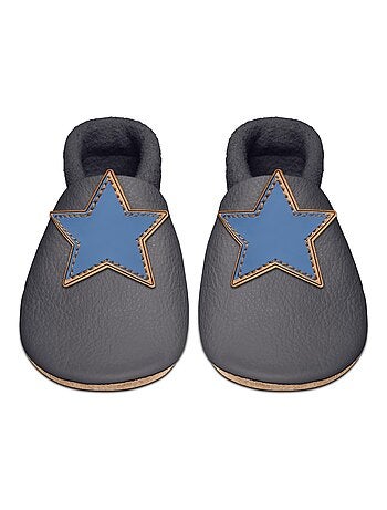 Chaussons bébé en cuir souple, ETOILE SEVIRA KIDS