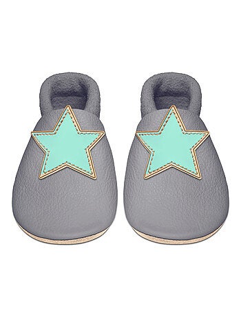 Chaussons bébé en cuir souple, ETOILE SEVIRA KIDS