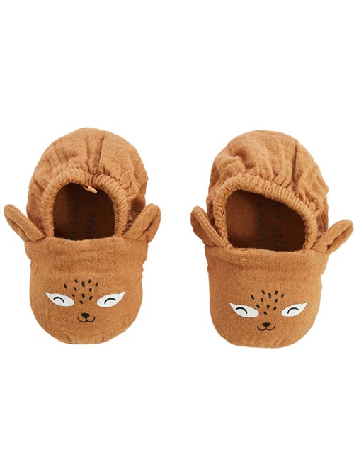 Chaussons bébé en gaze de coton Gabin - Kiabi