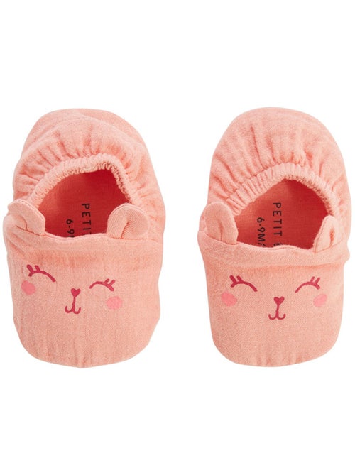 Chaussons bébé en gaze de coton Santa Giulia - Kiabi