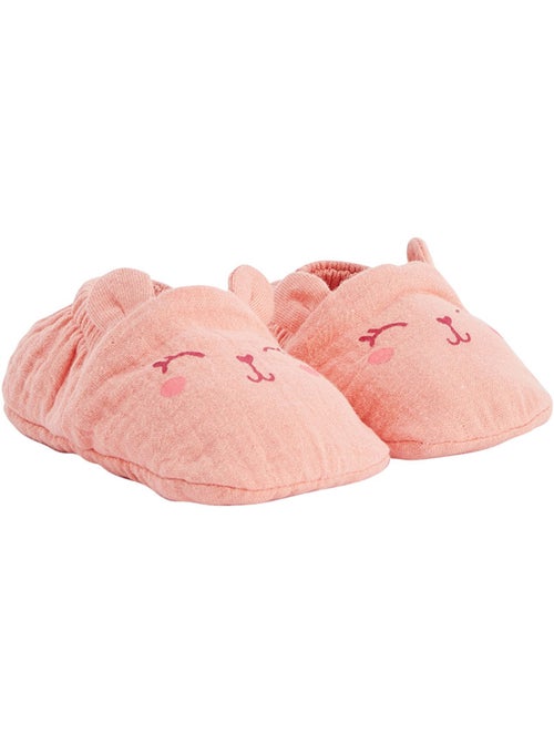 Chaussons bébé en gaze de coton Santa Giulia - Kiabi