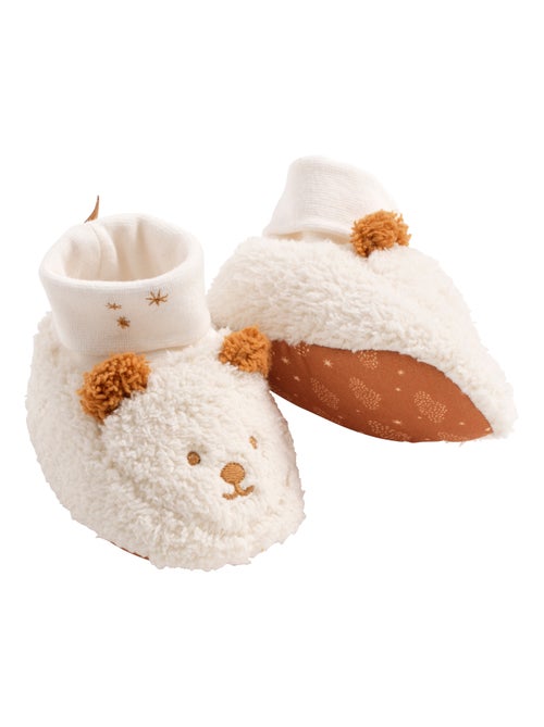 Chaussons bébé en sherpa ourson - SAUTHON - Kiabi