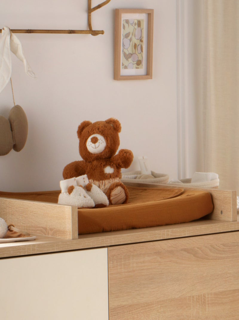 Chaussons bébé en sherpa ourson - SAUTHON Beige - Kiabi