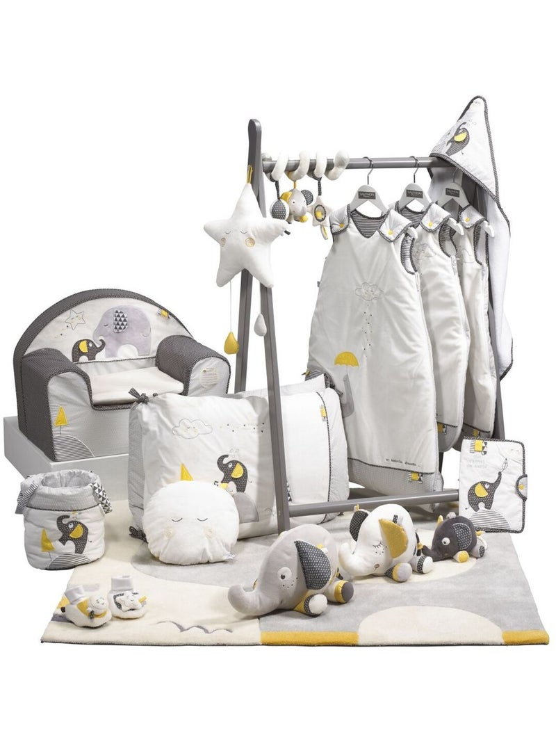 Chaussons bébé en velours - SAUTHON Blanc - Kiabi