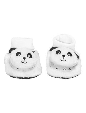 Chaussons bébé en velours - SAUTHON