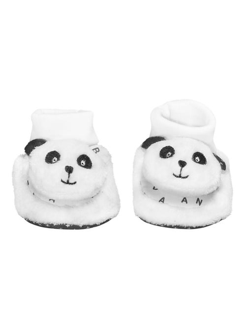 Chaussons bébé en velours - SAUTHON - Kiabi