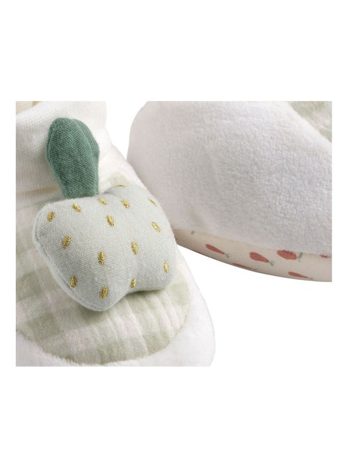 Chaussons bébé en velours - SAUTHON - Kiabi