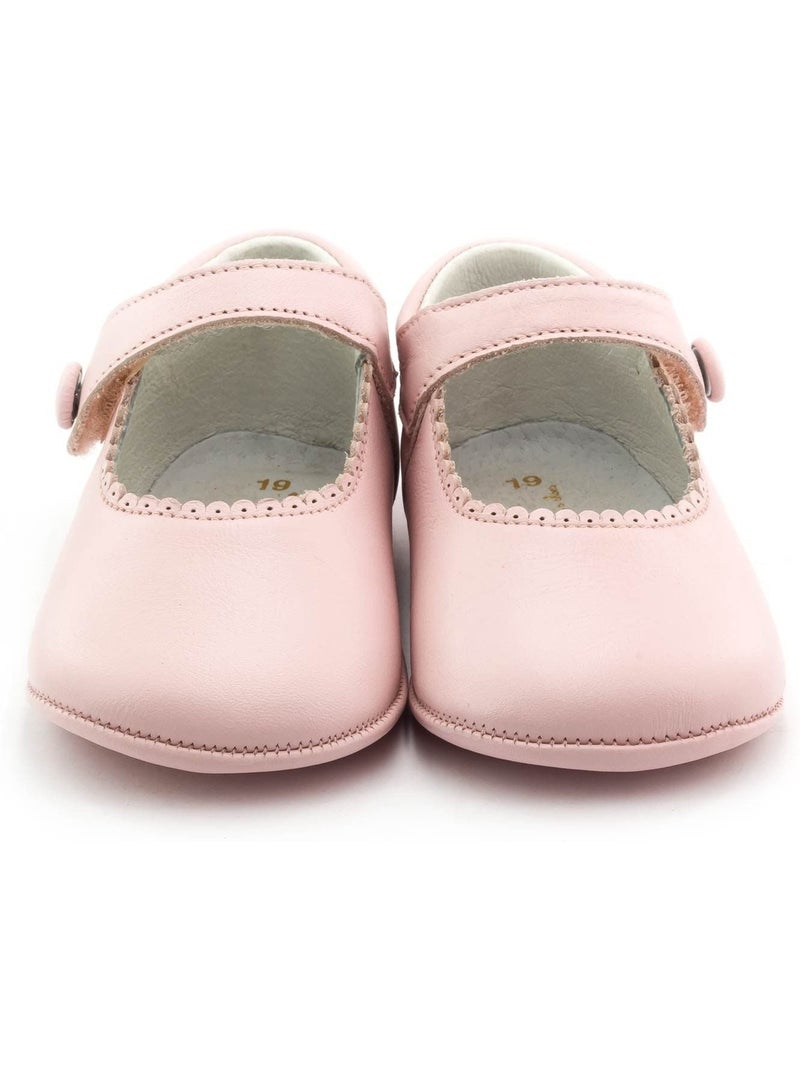 Chaussons bébé fille en cuir souple - boni thérèse Rose - Kiabi