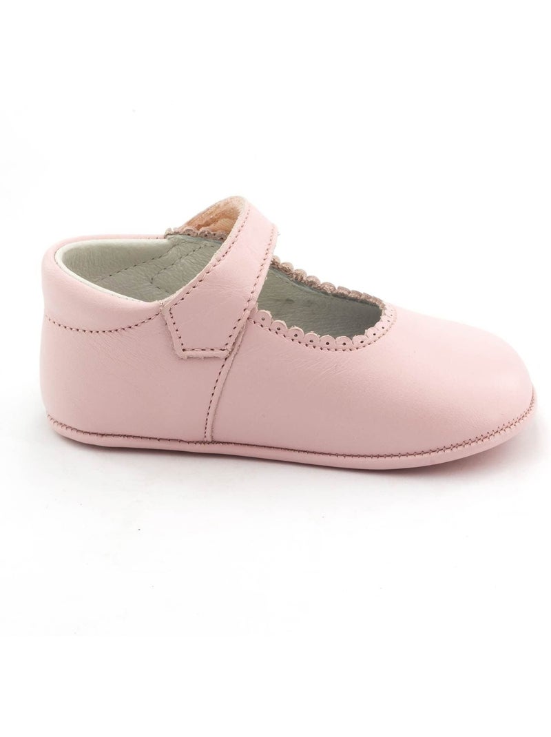 Chaussons bébé fille en cuir souple - boni thérèse Rose - Kiabi