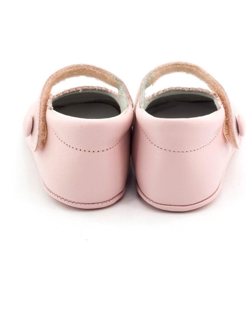 Chaussons bébé fille en cuir souple - boni thérèse Rose - Kiabi