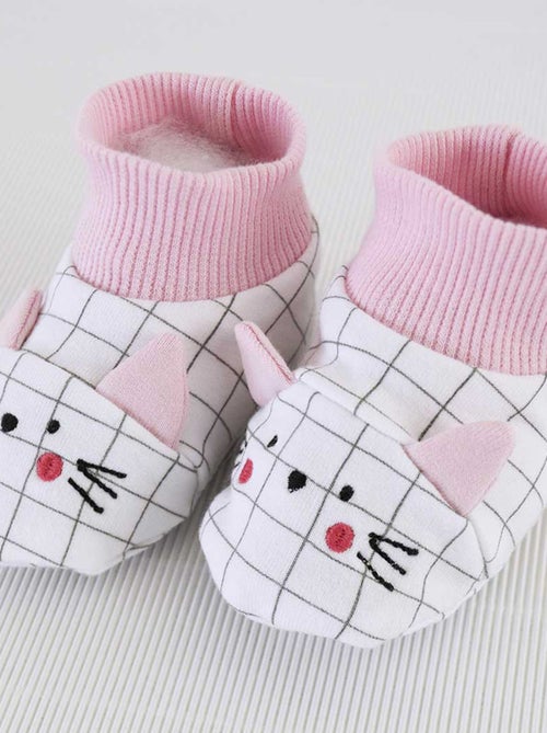 CHAUSSONS BEBE FILLE EN MOLLETON - Kiabi