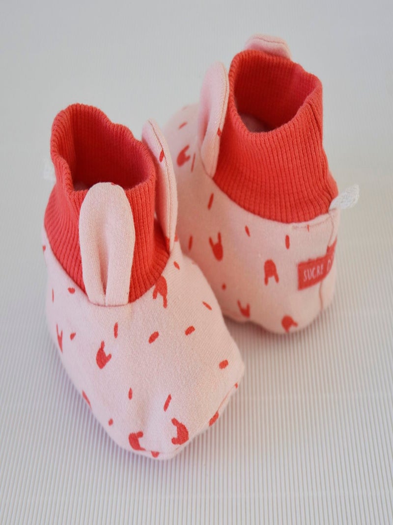 CHAUSSONS BEBE FILLE Rose - Kiabi