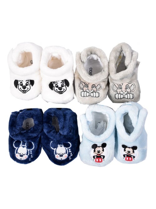 Chaussons bébé LICENCE Fantaisie - Pack de 4 - Kiabi