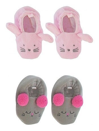 Chaussons bébé lot de 2