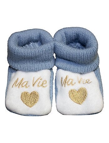 Chaussons bébé "Ma Vie" LES CHATOUNETS